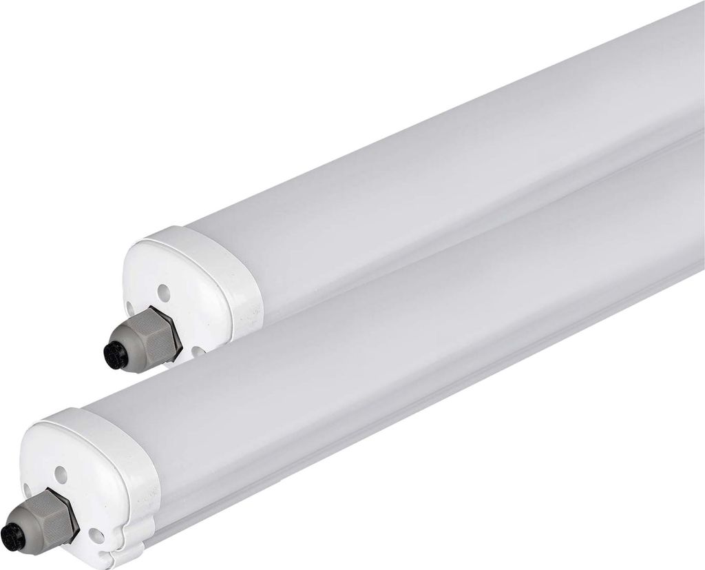 V-TAC LED-Lichtleiste - Serie G - IP65 Wasserdicht - Weiß - 36W - 4320 Lumen - 6400K - 120CM - 2er-Pack