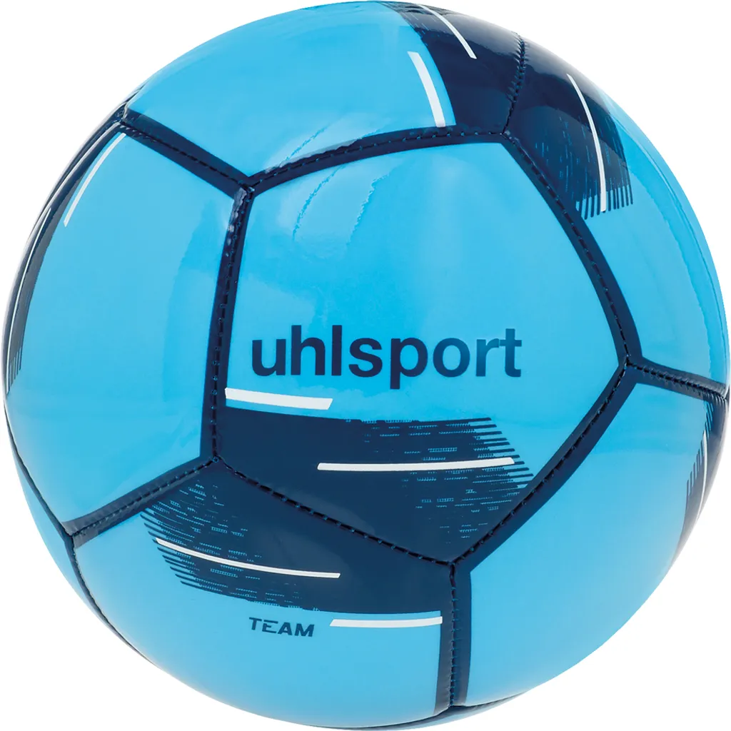 Uhlsport Team Miniball Set 4 pièces bleu glacier marine blanc football