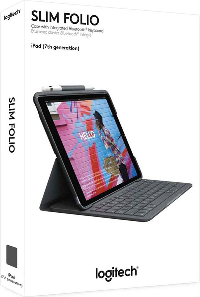 SLIM FOLIO IPAD 7TH GENERATION GRAPHITE DEU - Produktbild 4