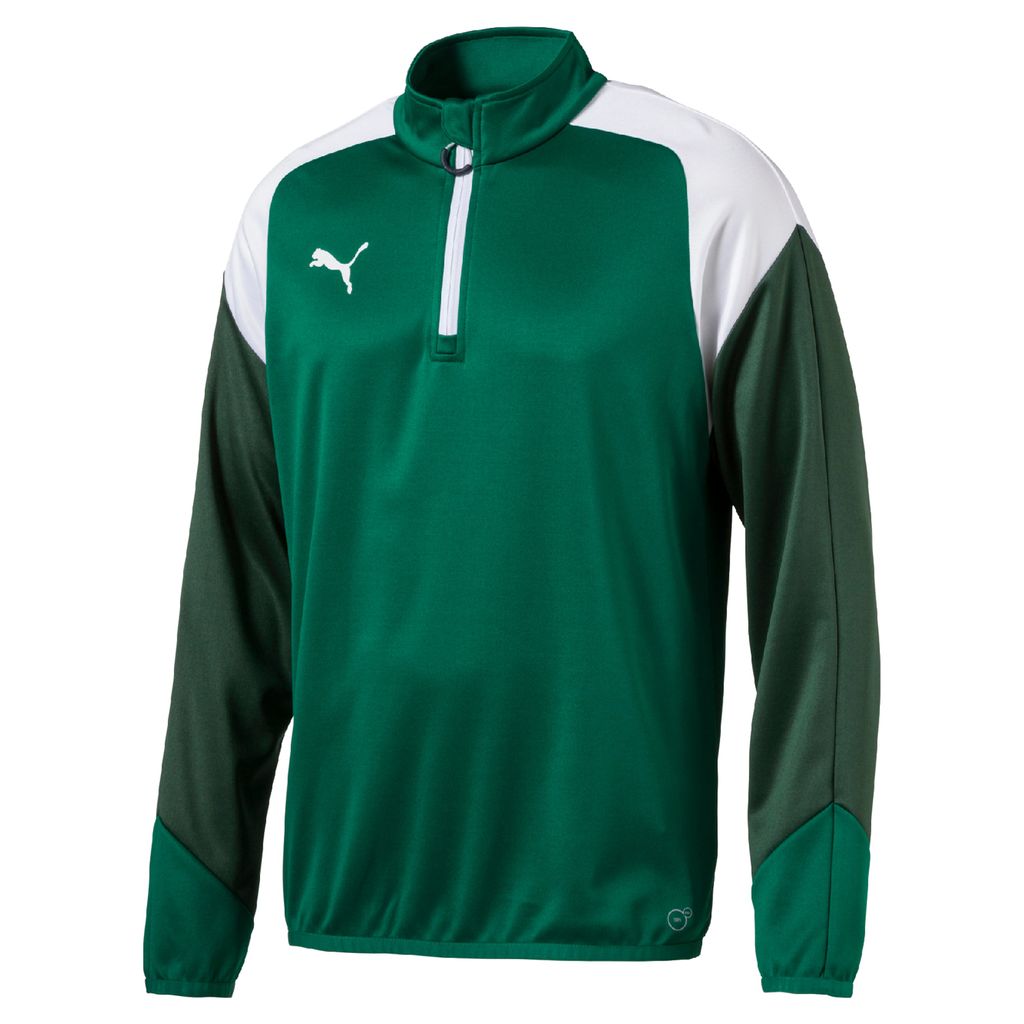 Esito 4 1/4 Zip Training Top Kinder, Größe:164, Farben:05 power green - puma white - dark green