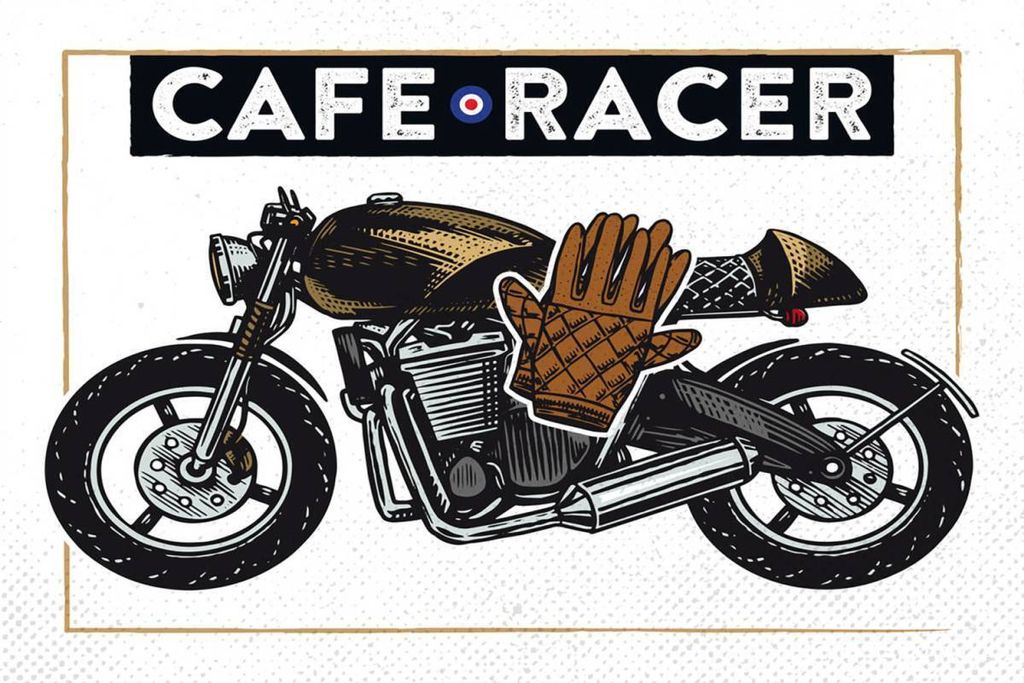 vianmo Holzschild 12x18 cm Motorcycle Cafe Racer Motorrad