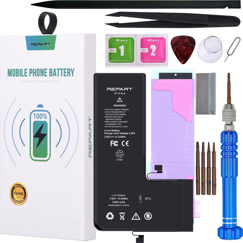 REPART Akku für Apple iPhone 11 Pro 3400mAh Handy Akku Produktbild 