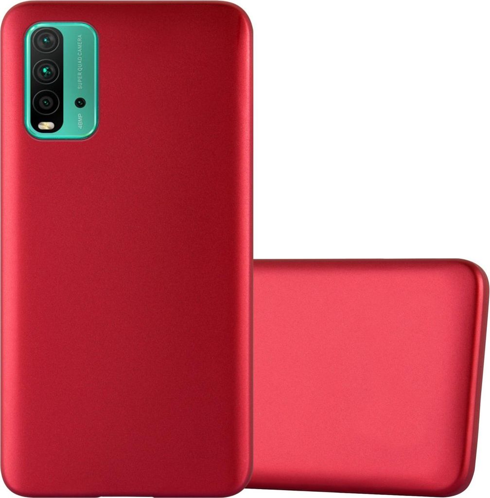 Cadorabo Schutzhülle für Xiaomi RedMi 9T / POCO M3 Hülle in Rot Handyhülle TPU Silikon Etui Cover Case