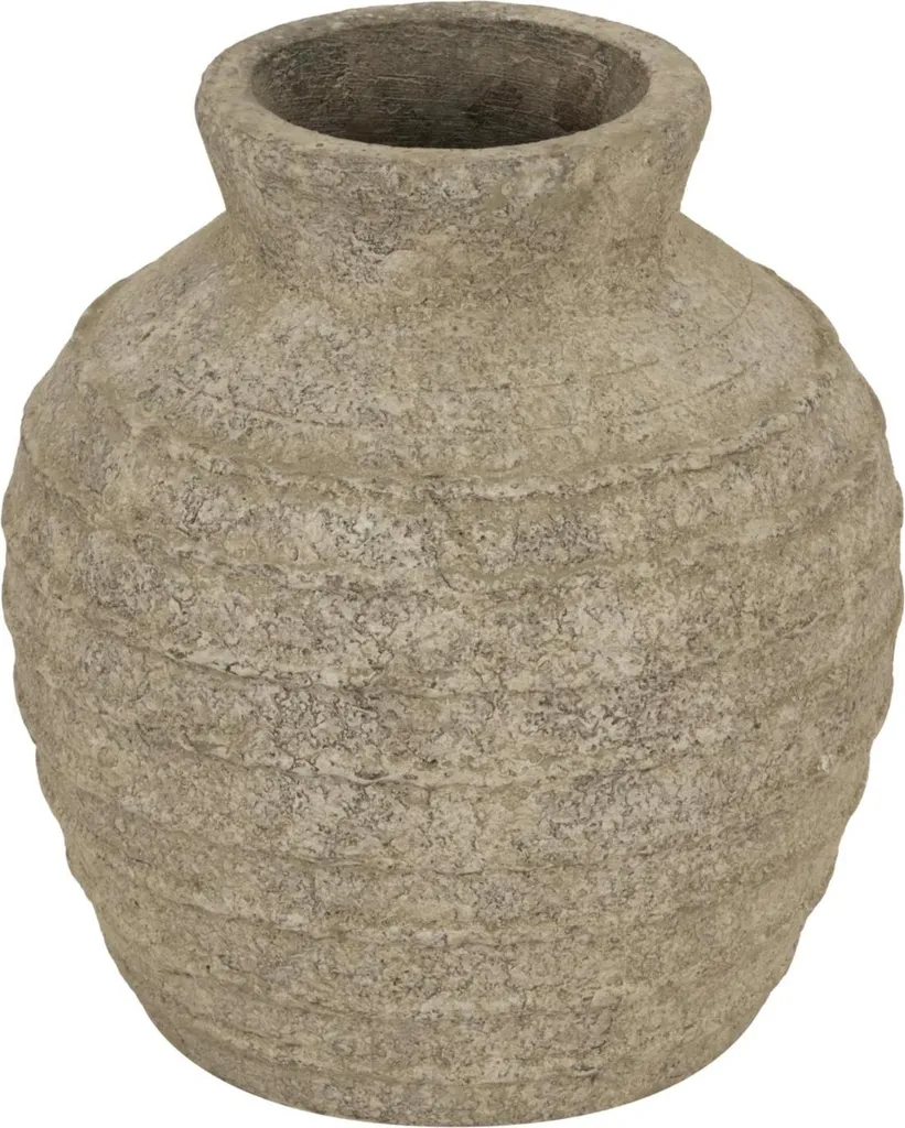 Vase Tuscan Hill Interiors HI5194 - Gris Rustique 33x30cm en Céramique