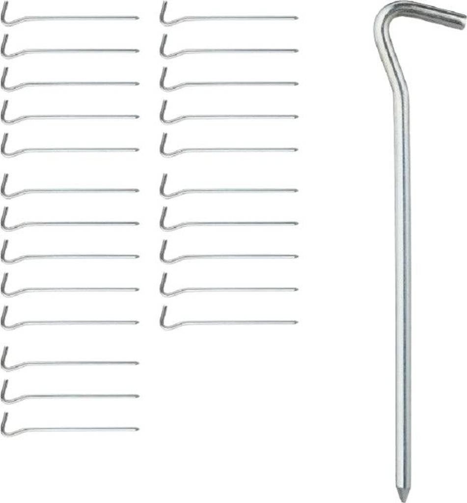Tentpennen, ronde set, 24 stuks Productafbeelding 
