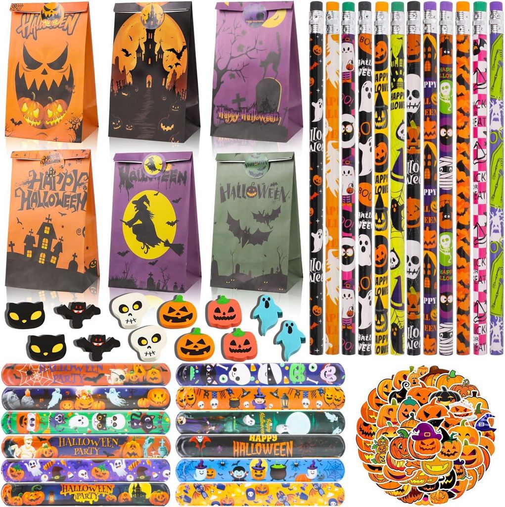 Piccoli regali per la festa di Halloween - Set da 98 pezzi Immagine del prodotto 