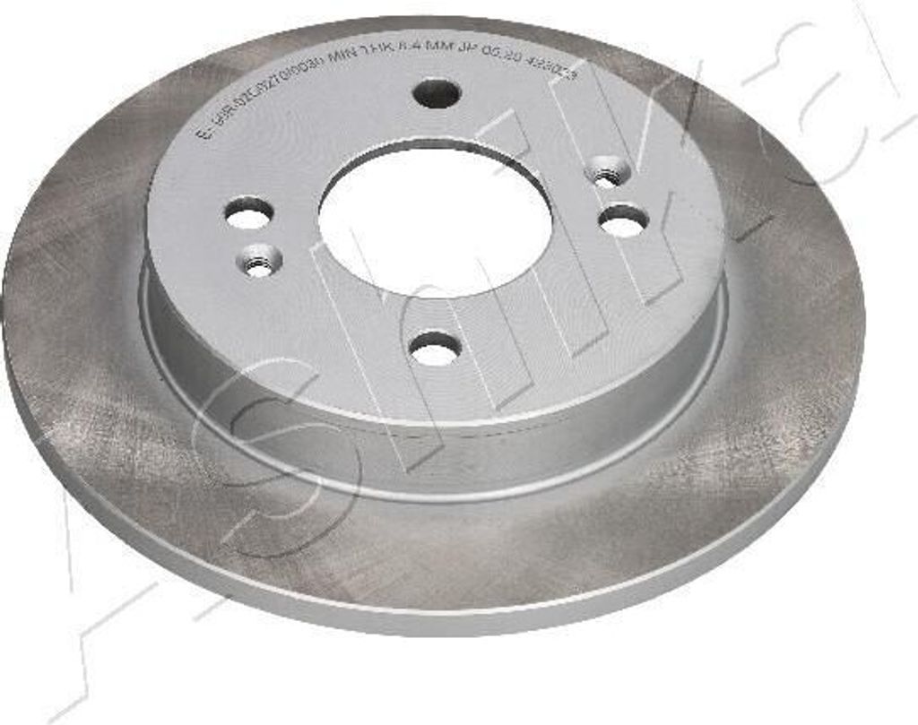 2x ASHIKA Bremsscheibe 61-0K-002C hinten für HYUNDAI i10 (PA) 37 7mm 234mm