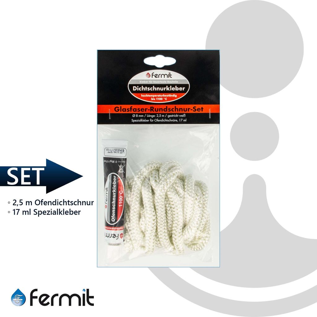 Set di cordoni di tenuta FERMIT Ø8mm con adesivo Immagine del prodotto 