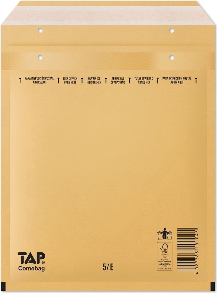 5/400 b 400 Stück Luftpolsterumschlag 5/E 240x275 mm