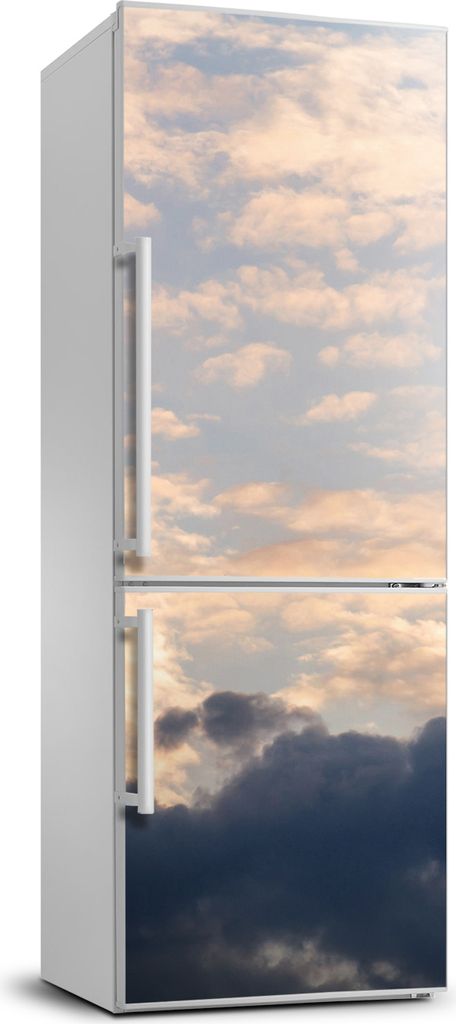Tulup Kühlschrankdekoration - 70x190 cm - Aufkleber auf dem Kühlschrank - Wolken im Himmel