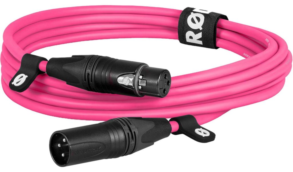 Rode Microphones Premium XLR-Kabel XLR3M-P pink, (3 Meter)