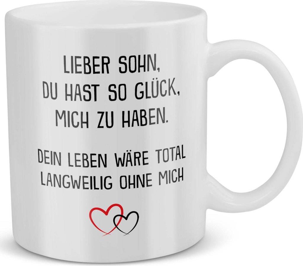 22Feels Sohn Geschenk Geburtstag 18 Jahre Kinder Tasse Teenager Abitur Master Bachelor Uni Abschluss Firmung Konfirmation Meistertitel Weihnachten ...