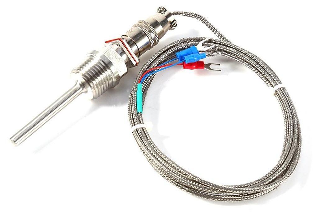 RTD PT100 Temperatursensor mit 1/2"-NPT-Gewinde und 2 Meter Kabel