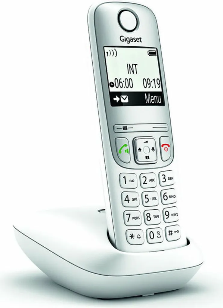 Telefono Cordless Gigaset A690 Bianco: Tasti Grandi e Audio Potente