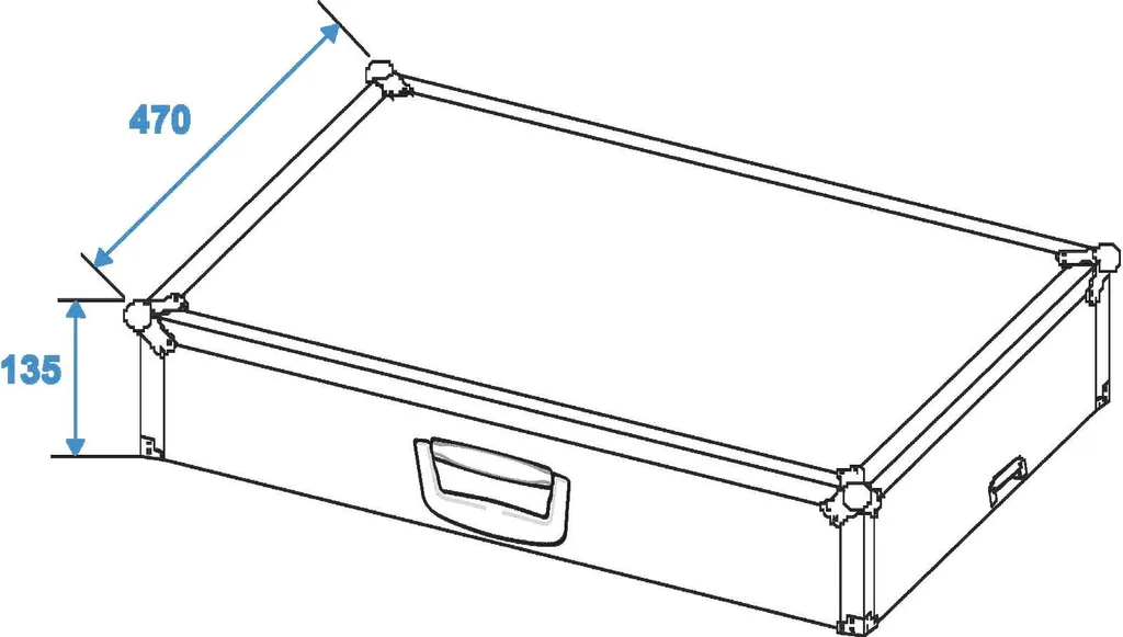 Pedalboard Case rigide pour pédales guitare - Mallette compacte de 25cm