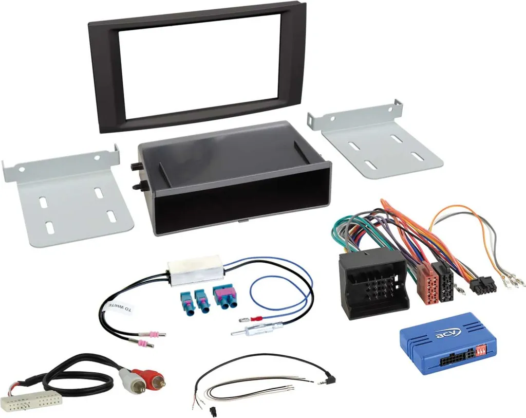 Kit d'Intégration 2 DIN pour VW T5 et Touareg - Corrige le Vide Console