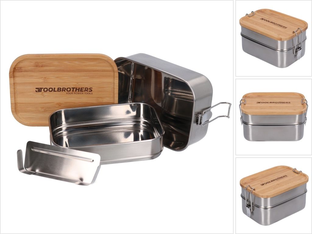Toolbrothers Ventaglio in acciaio inox con 2 ripiani e Immagine del prodotto 