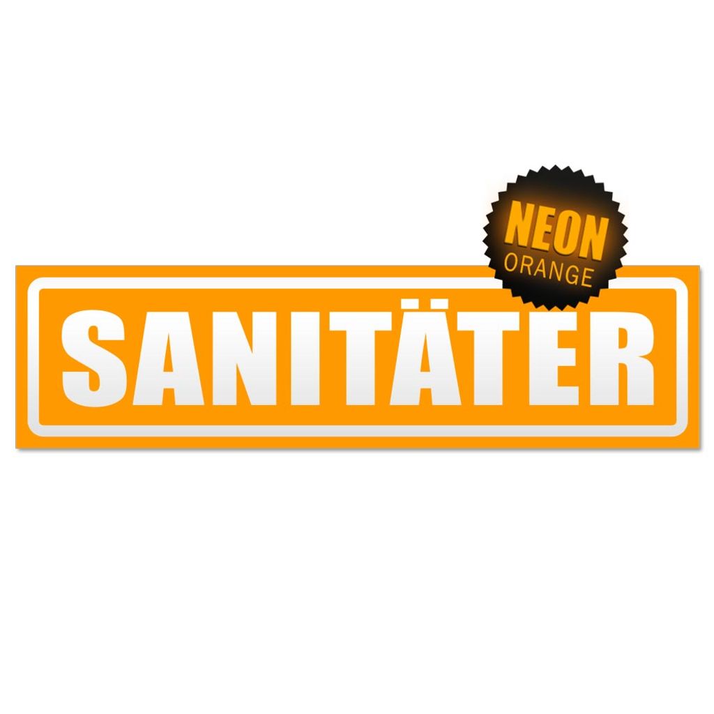 Sanitäter invertiert Magnetschild Schild magnetisch