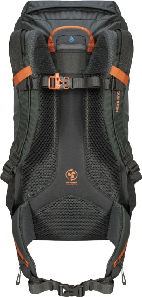 Sac à dos Highlander Ivar 40L avec bretelles ajustables Gris Acier