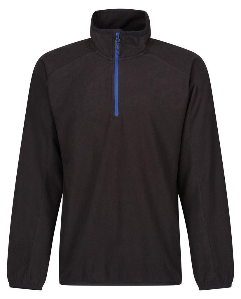 Regatta - "Navigate" Fleece mit halbem Reißverschluss für Herren FK2984 (M) (Schwarz/Königsblau)