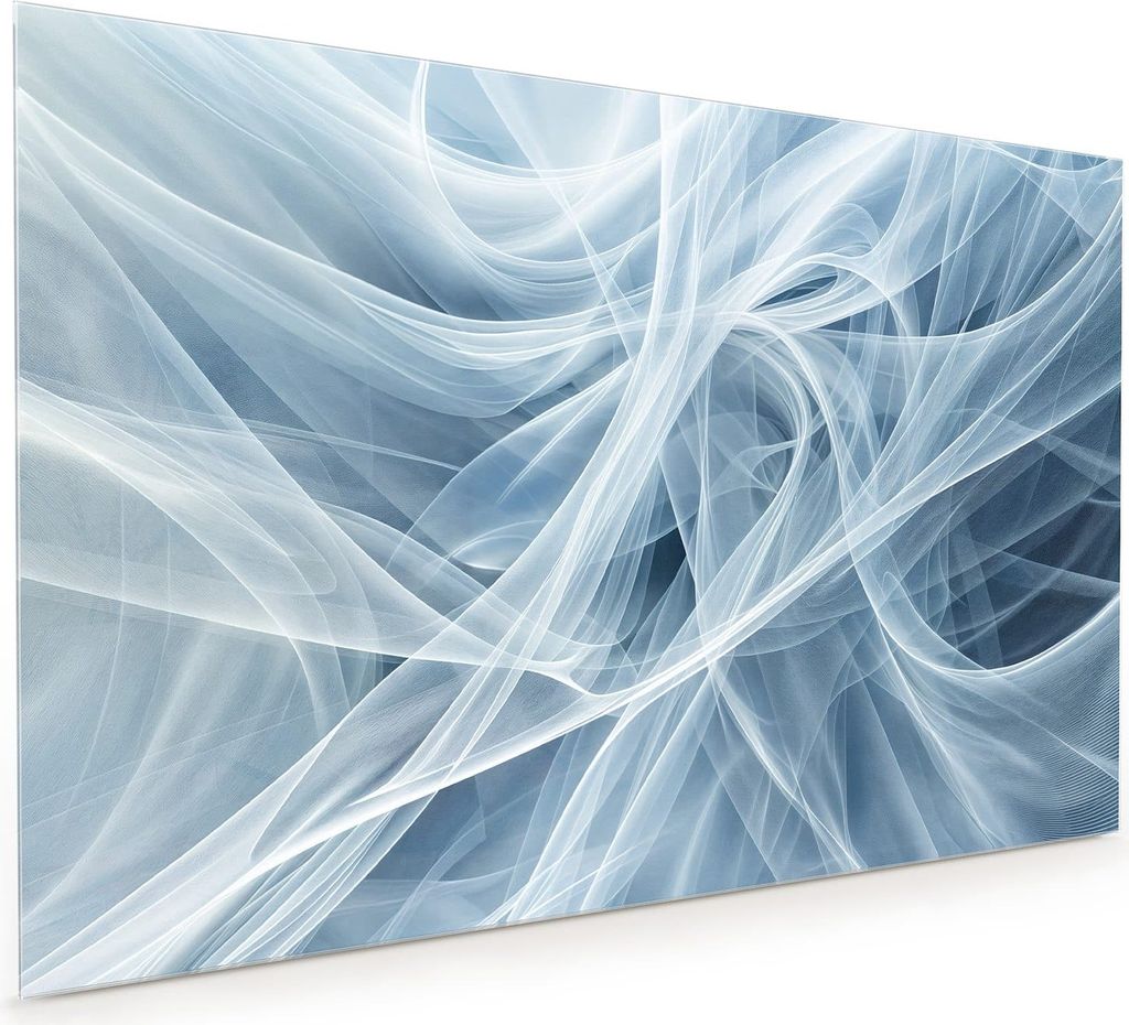 Küchenrückwand Spritzschutz Glas mit Motiv Transparente Schleier 40 x 40 cm
