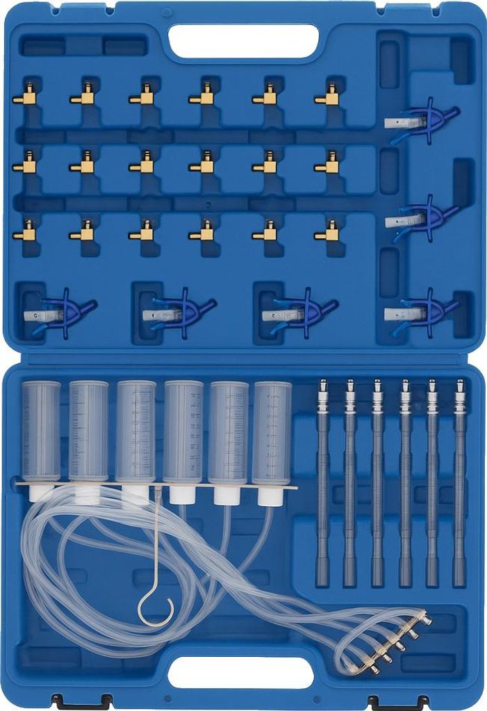 LUXTOM | Diesel Rücklaufmengen Tester CDI, 36tlg, Common rail Injector Prüfer, Prüfgerät Injektoren