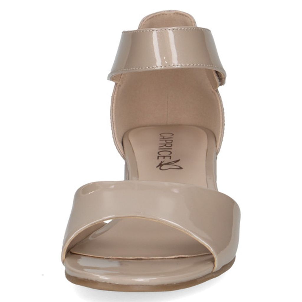 Caprice Damen Sandalette geschlossene Ferse Leder Klettverschluss 9-28212-42, Größe:40.5 EU, Farbe:Beige