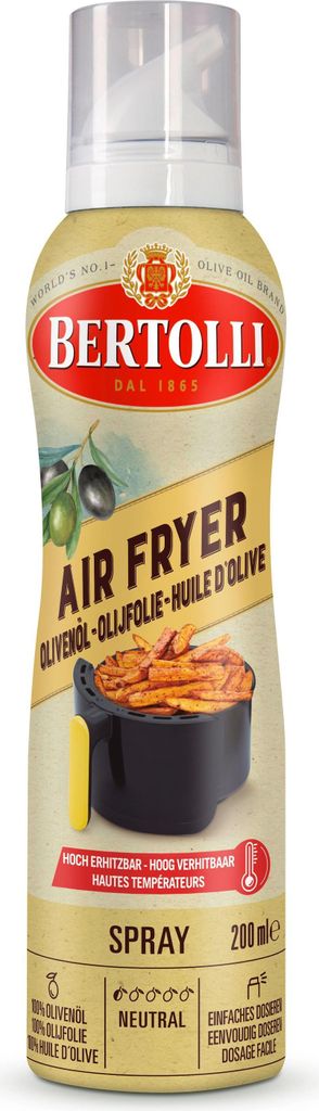 Bertolli Airfryer Spray raffinierten und nativen Olivenölen Produktbild 