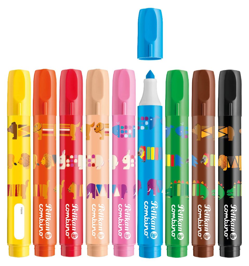 9 Pelikan Fasermaler "Combino" super 411 / 9 verschiedene Produktbild 