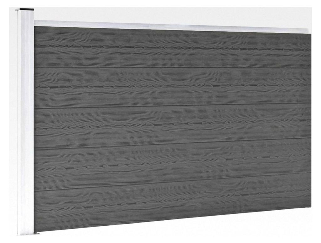 Sichtschutzzaun WPC 175x105cm Grau