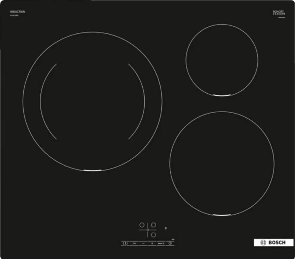 Plaque de cuisson induction Bosch 60cm 4 foyers 7,4kW TouchSelect Noir