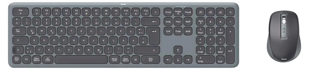 Pack clavier et souris sans fil Hama WKM-550 noir pour ordinateur PC Mac