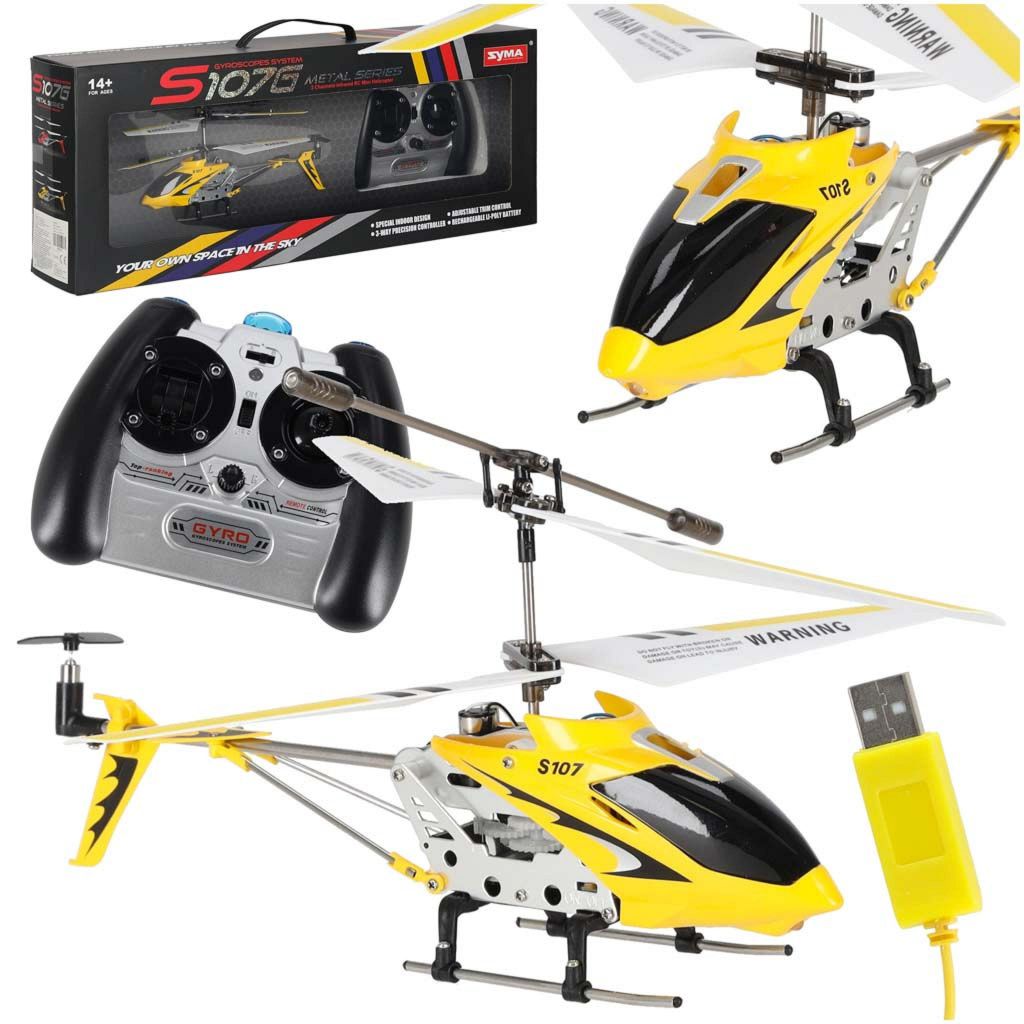 Helikopter zdalnie sterowany na pilota RC SYMA S107G żółty Zdjęcie produktu 