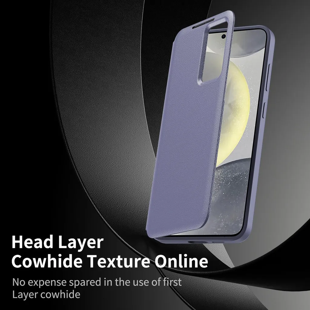 Cover a Libro Samsung S26+ Viola Smart View: Eleganza Professionale - 4