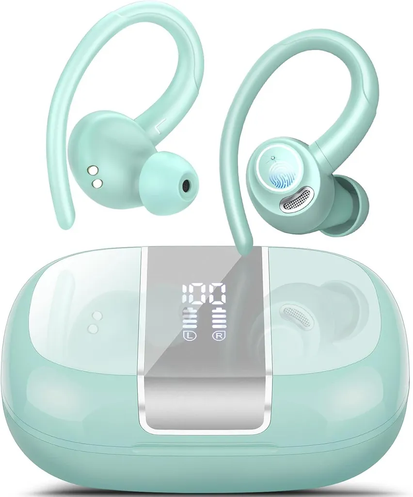 Cuffie Bluetooth 5.3 Sport con Display LED: 48h di Musica Wireless