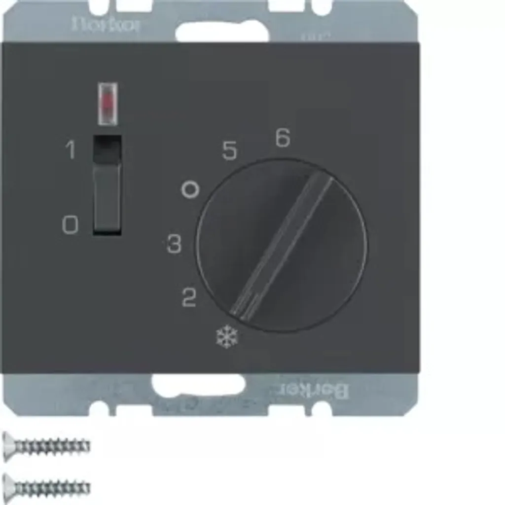 Contrôleur de chauffage Berker 20307106 pour maison connectée anthracite