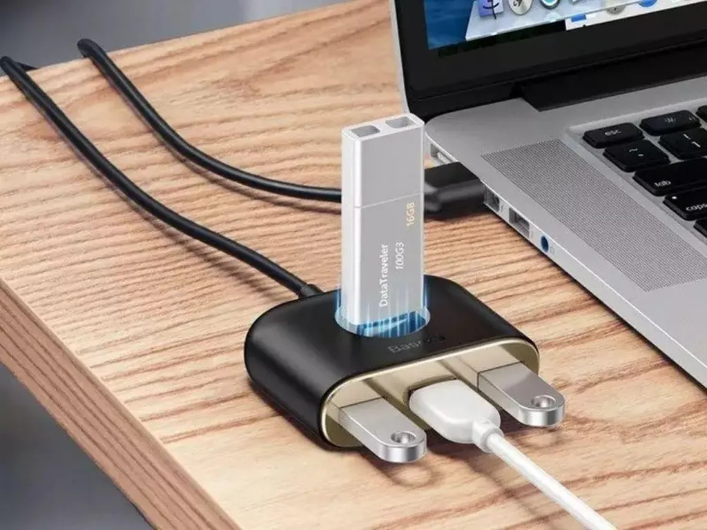 Baseus Hub USB 3.0 4-in-1 5Gbps - Splitter USB per Hard Disk 4TB - 14