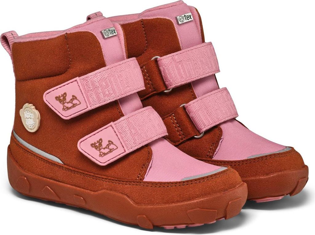 Affenzahn Winterstiefel Vegan Comfy Deer Klettstiefel Rosa Produktbild 