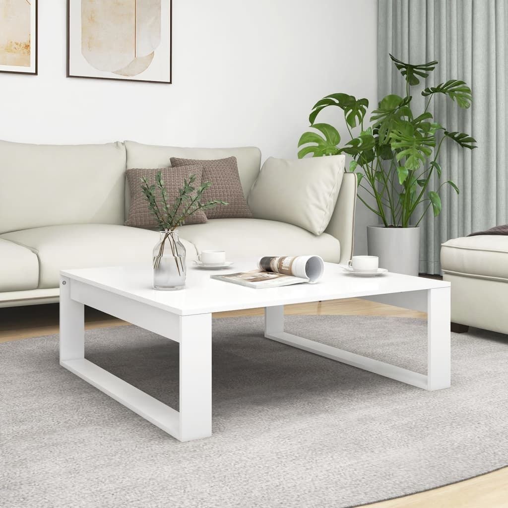 Design Möbel Couchtisch Weiß 100x100x35 cm Holzwerkstoff - 2024 Neu