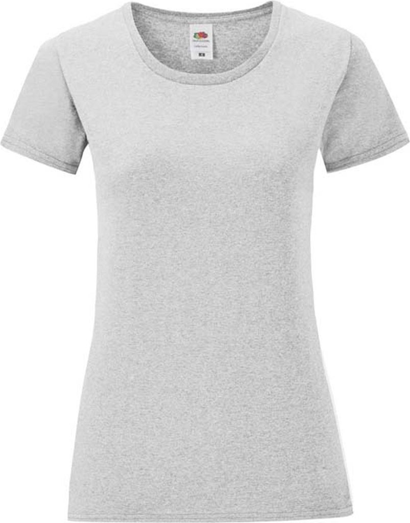 Fruit of the Loom - "Iconic 150" T-Shirt für Damen BC4777 (2XL) (Grau meliert)