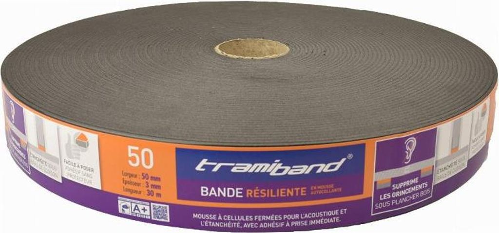 Akustikband unter Parkett TRAMICO Tramiband SR - 65 x 3 mm - L 30 m - 2936280000