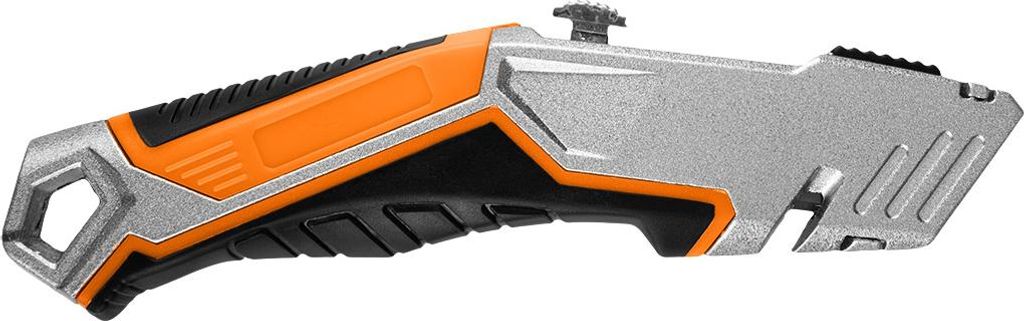 NEO TOOLS Professional Universal Klappmesser - Stahl Cuttermesser - Mit fünf Klingen