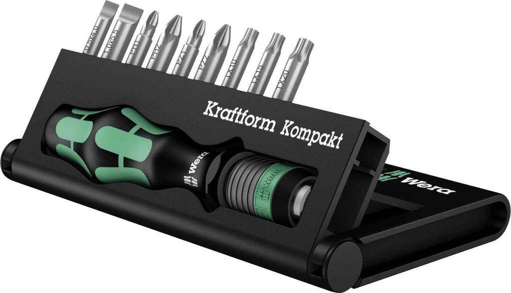 Wera Kraftform Kompakt 10 Bits-Sortiment Produktbild 