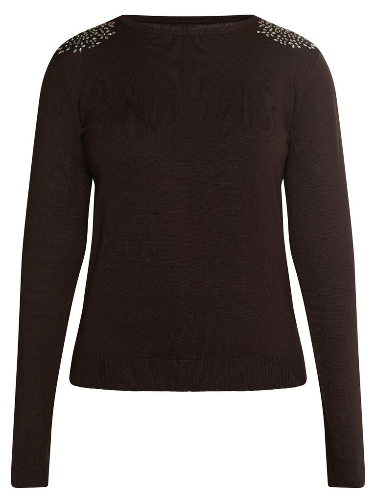 MAIRE damen strickpullover - braun, M Produktbild 