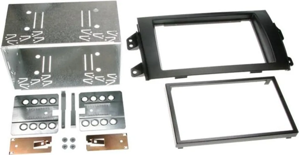 Cadre de montage autoradio 2-DIN Fiat Sedici et Suzuki SX4 coloris noir