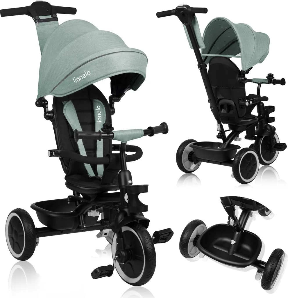 Poussette Tricycle Lionelo Berry pour Balades et Éveil de 9 mois à 5 ans