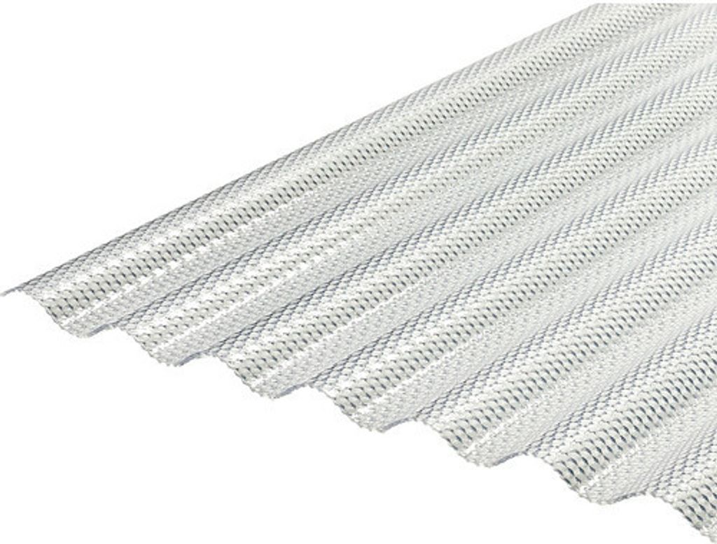 PVC Wellplatte PRISMA Sinus 76/18 klar 5000 mm x 900 mm x 2,5 mm