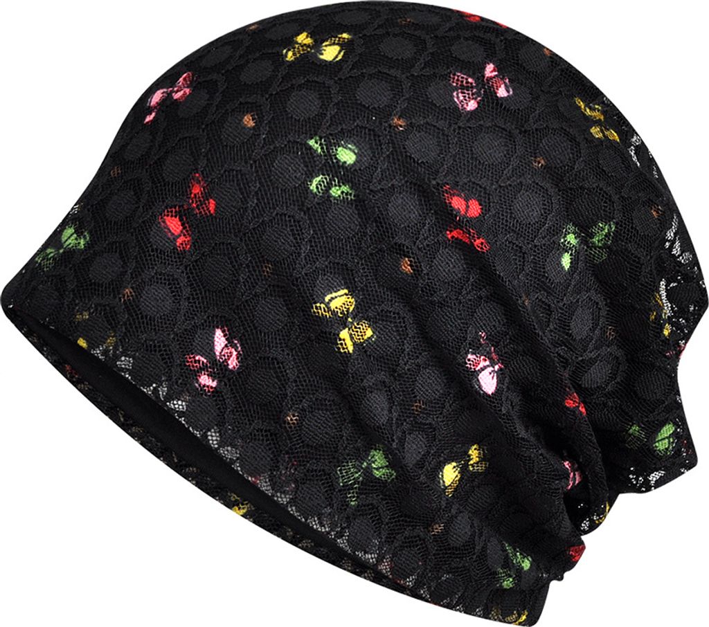 Frauen Sommer bunte Schmetterling Spitze Mesh Baggy Hut Produktbild 