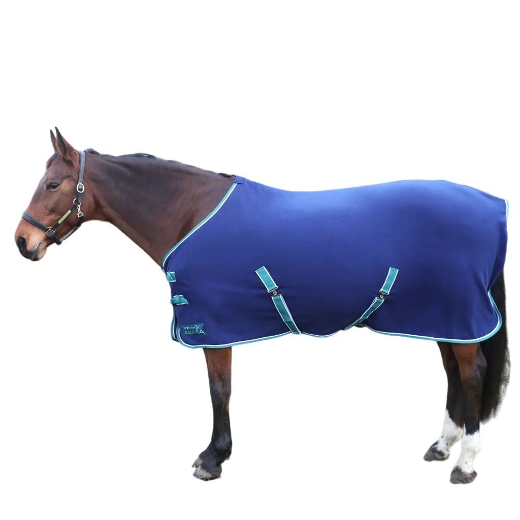 Hy - "StormX Empra Opulence" Standard Fleece Pferdedecke BZ5570 (145cm) (Marineblau)