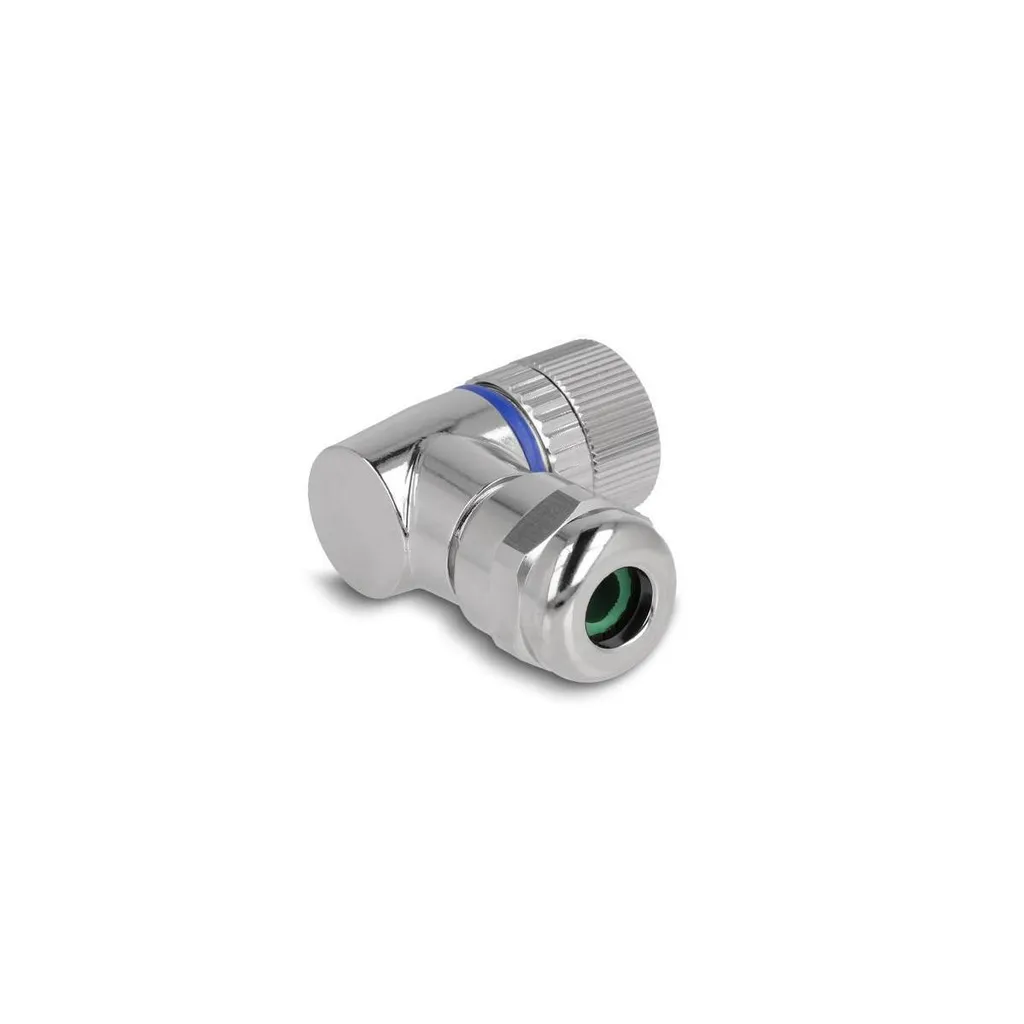 Connettore M12 Delock 3 Pin 90° Metallo IP67 - Soluzione Automazione